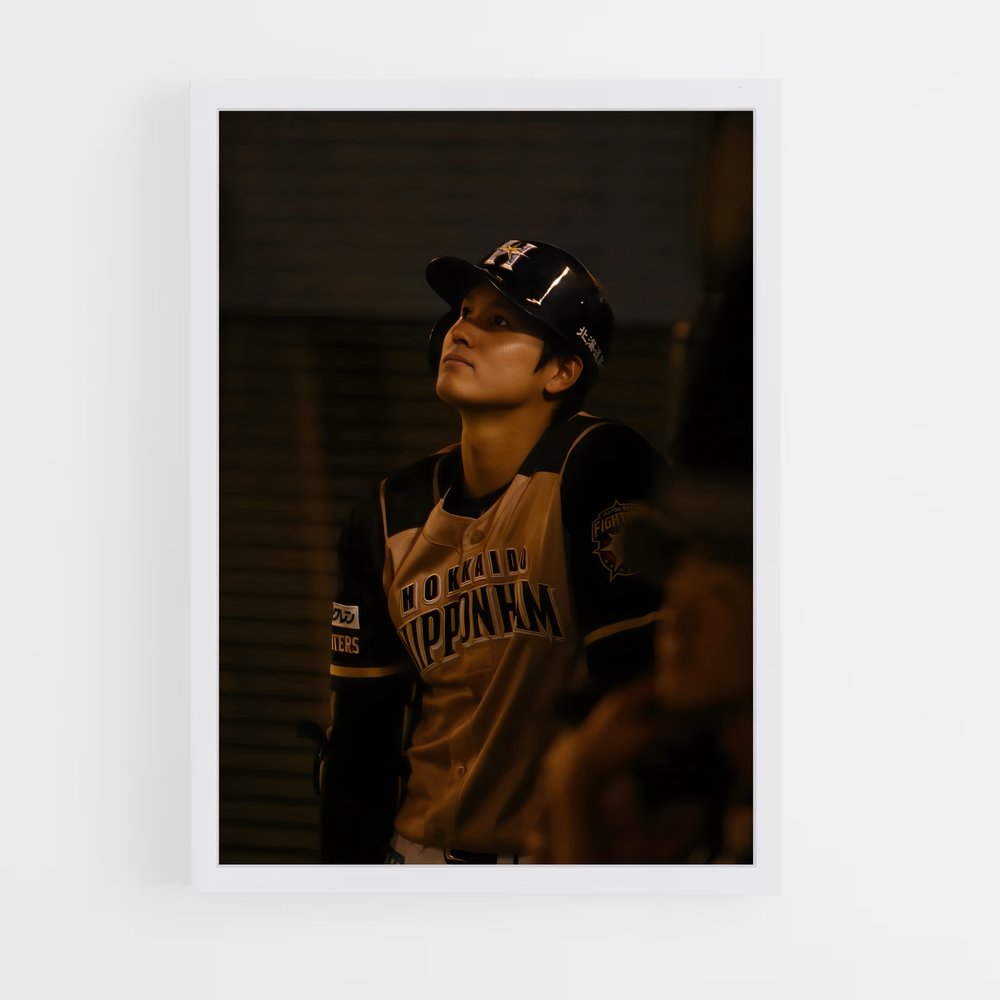 Poster L'Attente du Lanceur – affiche Baseball (vue 3)